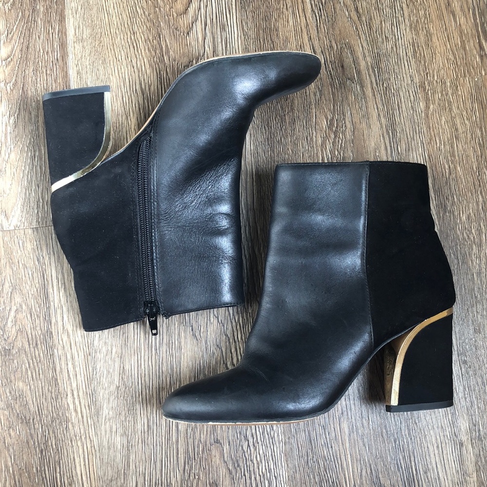 Black ankle booties